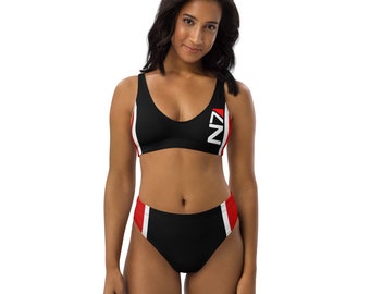 N7 Mass Effect Bikini taille haute recyclé