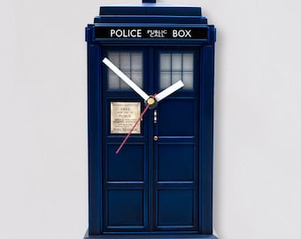 Tardis wall clock hand made