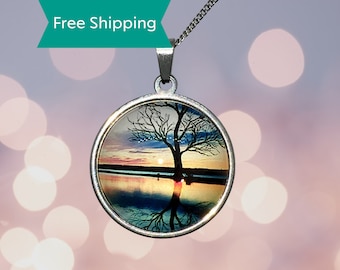 tree-of-life, Tree of Life Necklace, Tree of Life Pendant, Celtic Jewelry Gift, Silver Tree of Life, Beautiful Flower Jewellery Packaging