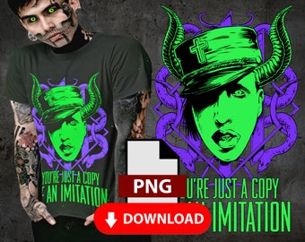 Marilyn Manson 3 POD T-shirt design sublimation Bundle - T-shirt design sublimation, pod, gothic, printable design