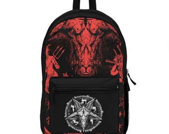 Red Baphomet Shoulder Backpack