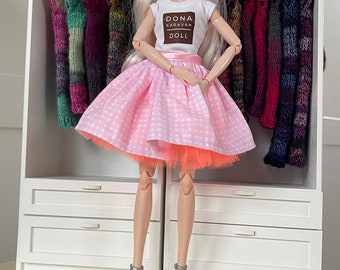 Doll skirt pink 2 tutu