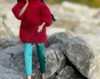 Oversize Red doll sweater