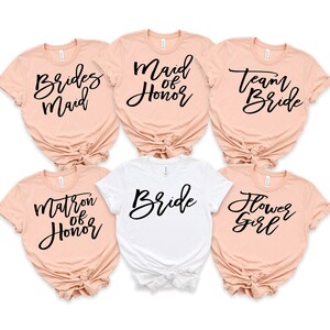 Bridesmaid Shirt/Bachelorette Shirts/Bridal Party Shirts/Maid of Honor Shirt