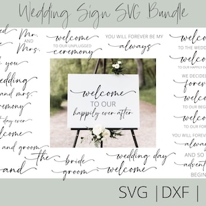 Wedding Sign SVG Bundle, Wedding Sign SVG Files, Wedding SVG