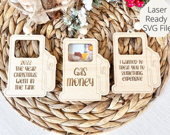 Gas Gift Card Holder Laser File, Gift Card Holder SVG, Laser File, Glowforge File