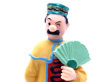 Tintin plastic figure "Schulze with open fan"