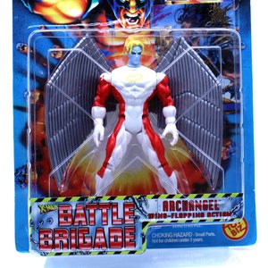 X-Men Battle Brigarde Series Action Figure Archangel (Wing-Flapping Action) from Toy Biz