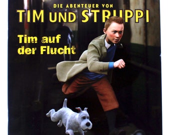 Tintin illustrated book The Adventures of Tintin - Tintin on the Run: Based on the movie!