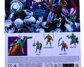 Figurine D'action MOTU X TMNT - Casey Jones Tortues Of Grayskull - 14 Cm NEUVE Sous Boîte (MISB)