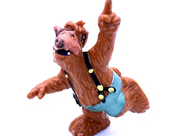 Bullyland の ALF ヴィンテージ フィギュア: レザー パンツを履いたアルフ