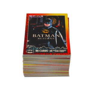 Batman Returns Topps trading cards 88 stuks + 10 Stadium Club Cards complete set