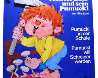 Master Eder and his Pumuckl by Ellis Kaut record LP: Pumuckl in school & Pumuckl wants to be a carpenter