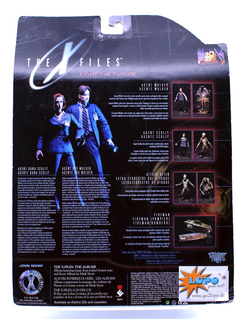 The Xfiles Action Figures fight the Future Series Etsy