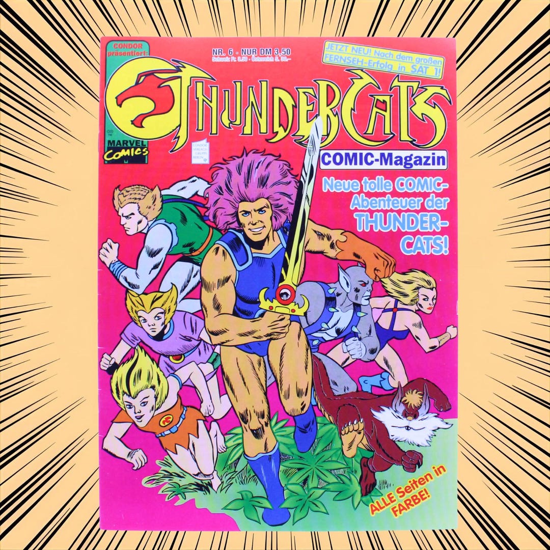 Marvel Comics Thundercats Comic Magazine No. 6: "the Nine Lives of a ...