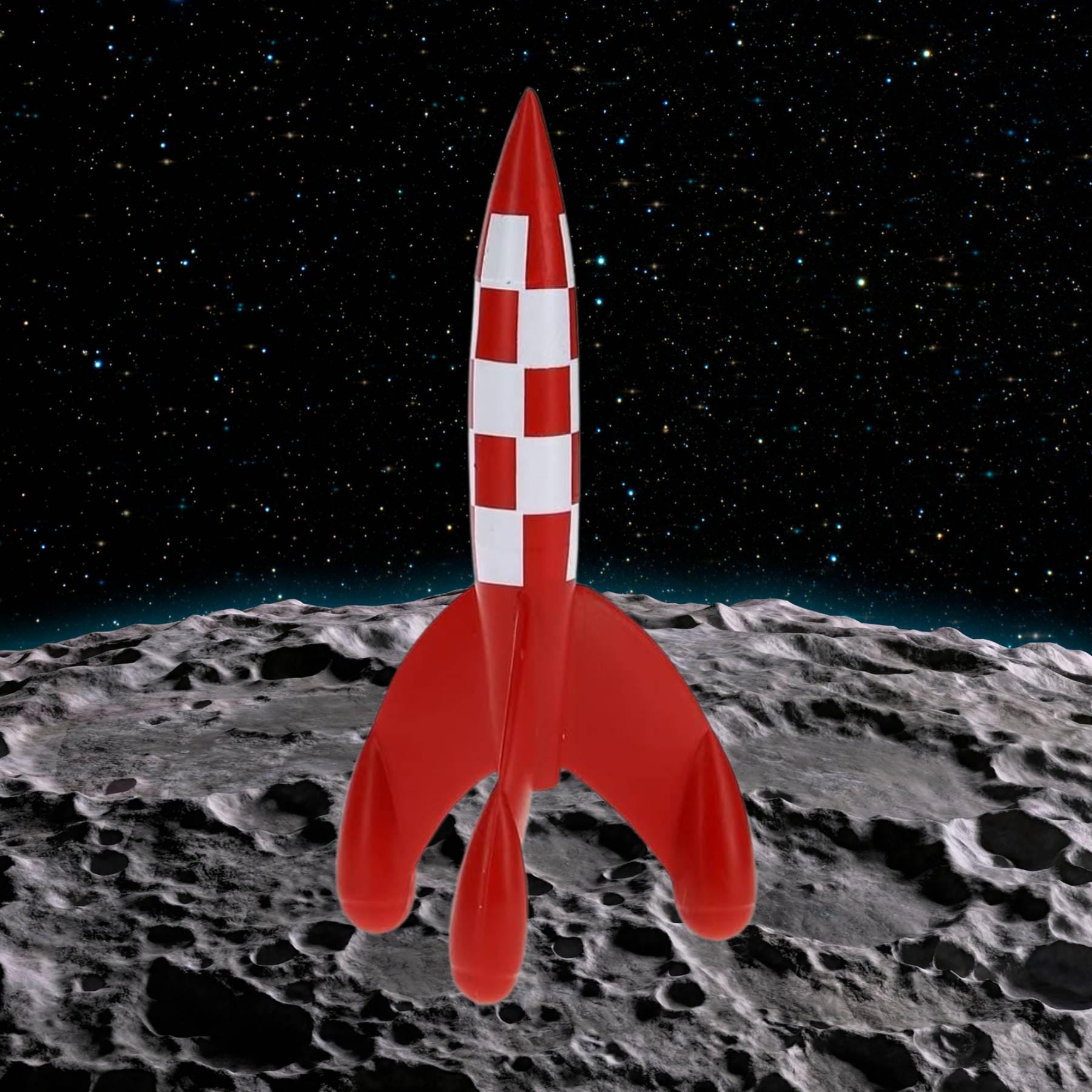 Moulinssart - Tintin - 13647 - Fusée Lunaire 29cm De La Collection Les Images Mythiques