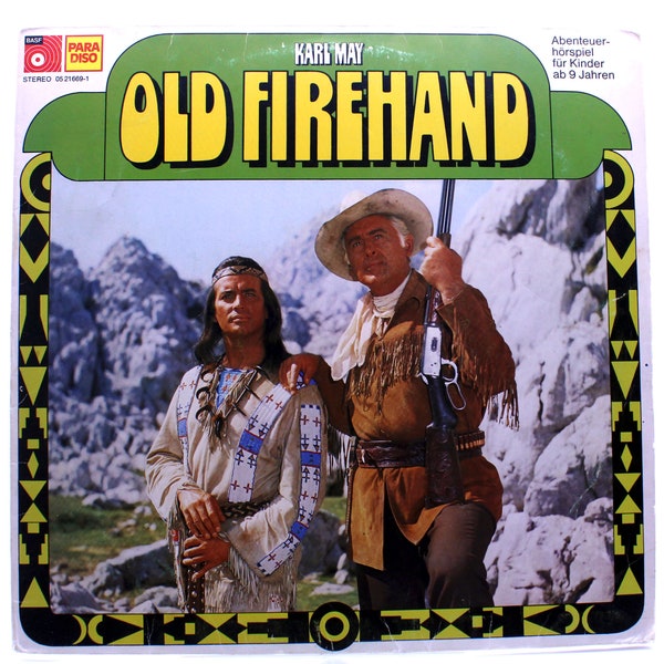 Karl May Old Firehand Schallplatte LP (30 cm) von BASF Paradiso