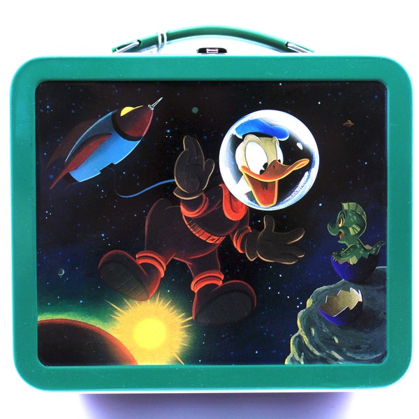 Disney Donald Duck Vintage Lunchbox, Motiv "Donald im Weltall"