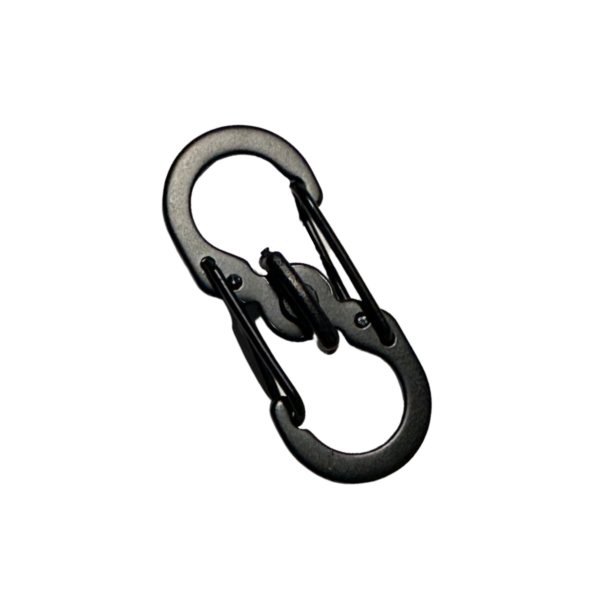 BLACK S SHAPED CARABINER CLIP, Small Plastic HEAVY DUTY Snap Hook Clips Key  Ring