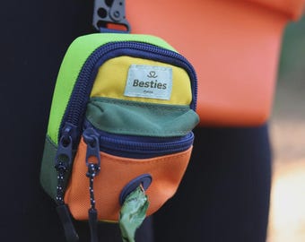 Dog Poop Bag Holder & Leash Pouch, Waterproof Dog Walking Bag, Waste Bag Dispenser, Dog Walker Accessory