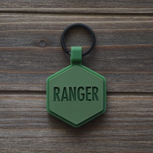 Forest Green Dog ID Tag | Silicone Dog Tag | Silent Dog Tag | Durable Pet ID Tag | Pet Name Tag | Dog Collar Tag | Engraved Silicone Pet Tag