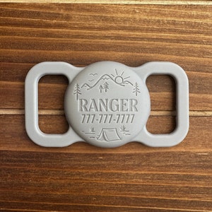 Adventure AirTag Holder | Dog Collar Air Tag Case | Dog ID Name Tag | Pet Air Tag Case | Silicone Air Tag Case | Pet Collar Tag | Pet Tag