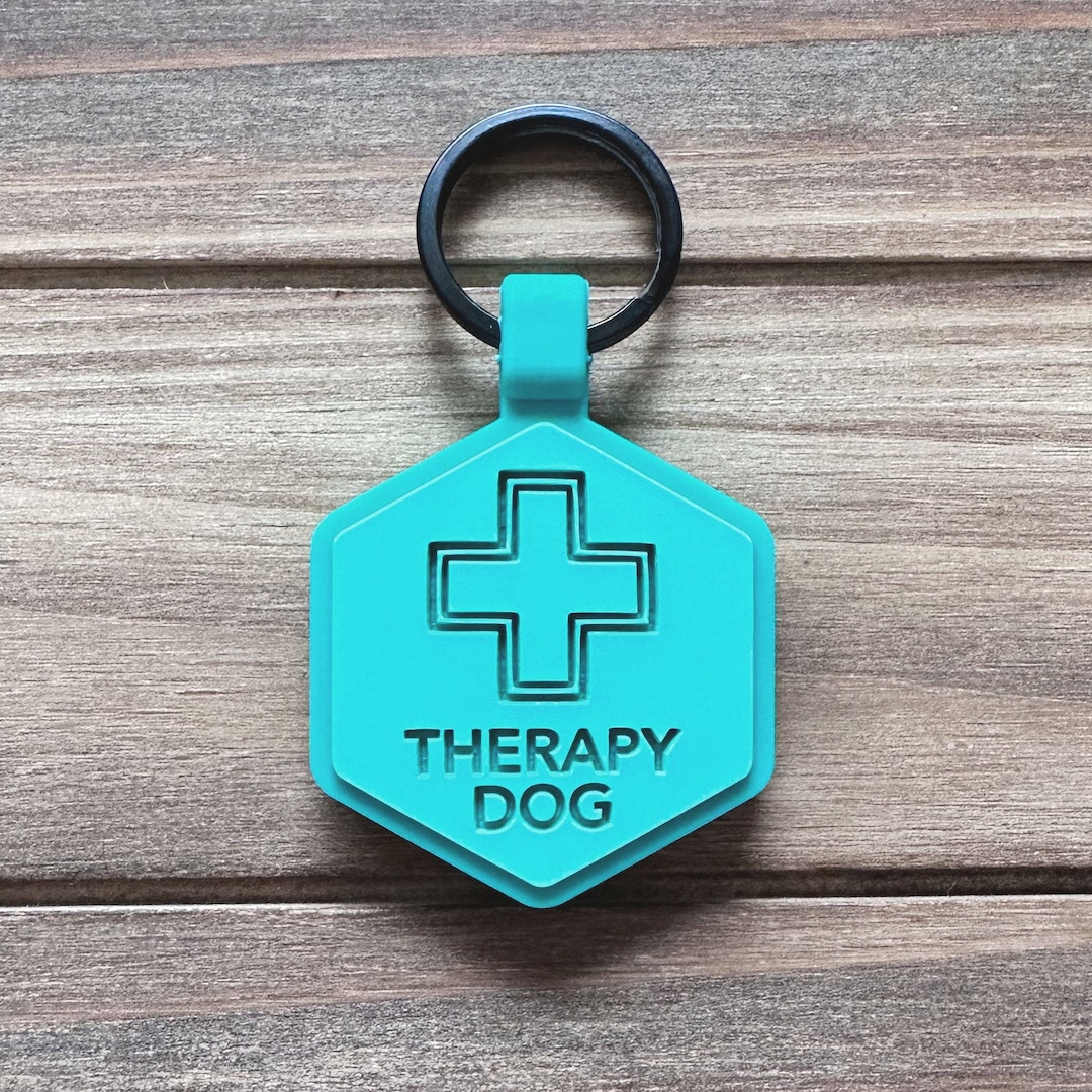 Therapy Dog ID Tag Silicone Dog ID Tag Silent Dog Name Tag Customized therapy-dog-id-tag-silicone-dog-id-tag-silent-dog-name-tag-customized