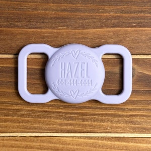 Heart Wreath AirTag Holder | Dog Collar Air Tag Case | Dog ID Name Tag | Pet Air Tag Case | Silicone Air Tag Case | Pet Collar Tag | Pet Tag