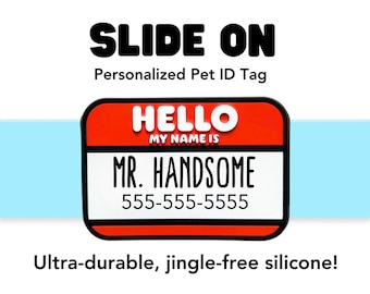 Hej, mitt namn är hundbricka: Personligt silikon-ID för husdjur