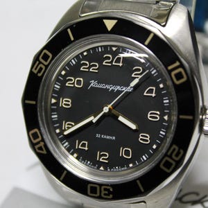 Vostok 24H Komandirskie K03-Automatic-Military Diver Watch-Soviet Russian -030599 image 1