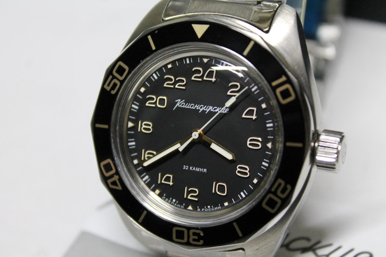Vostok 24H Komandirskie K03-Automatic-Military Diver Watch-Soviet Russian -030599 image 1