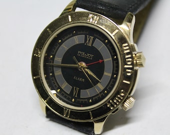Señal de ALARMA Poljot - Raro - Vintage 90s - Reloj mecánico - URSS - Reloj Rusia--NOS