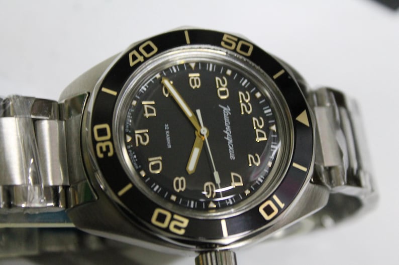 Vostok 24H Komandirskie K03-Automatic-Military Diver Watch-Soviet Russian -030599 image 5