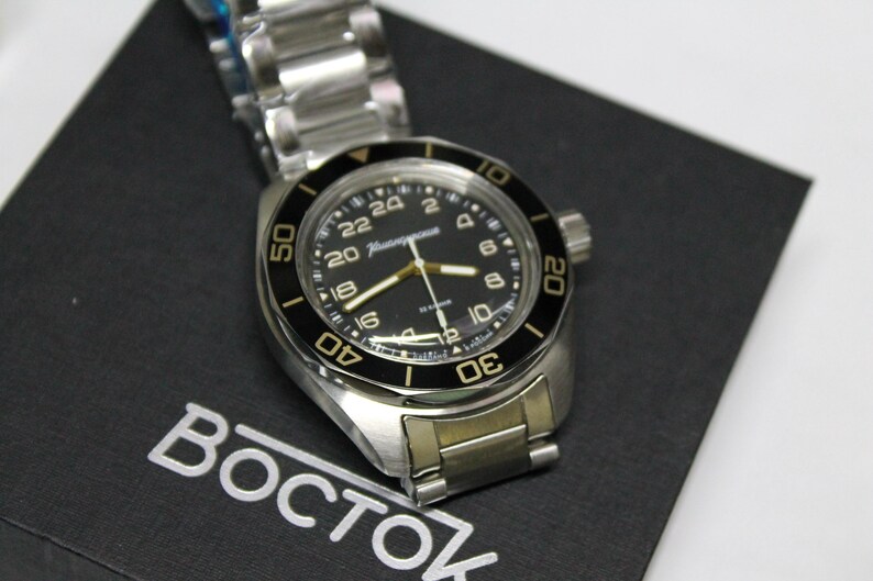 Vostok 24H Komandirskie K03-Automatic-Military Diver Watch-Soviet Russian -030599 image 9