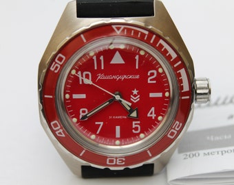 Vostok Komandirskie  650840-Automatic Watch  Soviet-Russian USSR
