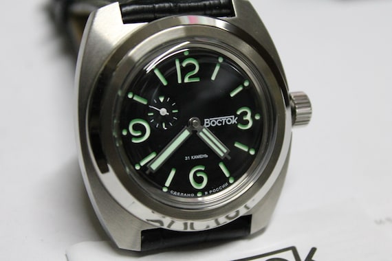VOSTOK AMPHIBIAN Sandwich-military- Automat 20atm-170964-soviet