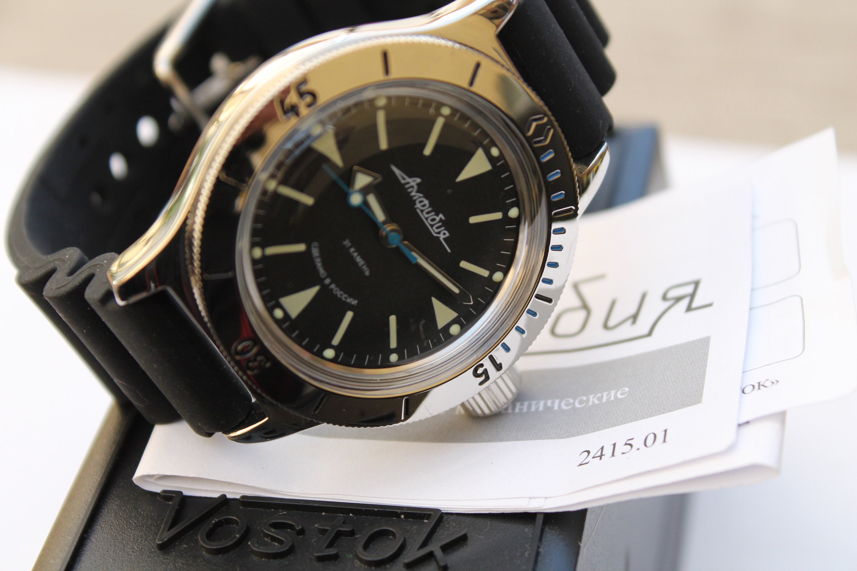 Reloj ruso militar vostok amphibia automatic hot sale