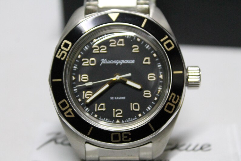 Vostok 24H Komandirskie K03-Automatic-Military Diver Watch-Soviet Russian -030599 image 2