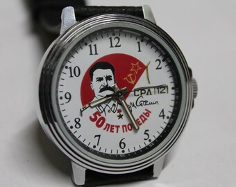 Russian Watch SLAVA STALIN Mechanical Watch 21 jewels - Double date - NOS