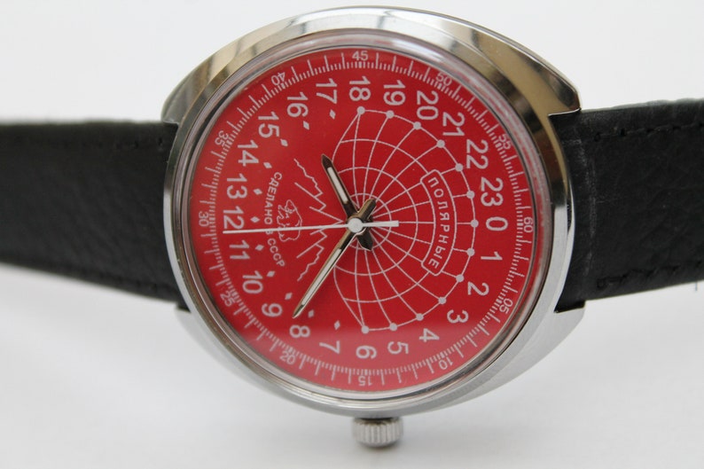 Soviétique Raketa 24H POLAR Montre mécanique montre vintage unique URSS Militaire image 8