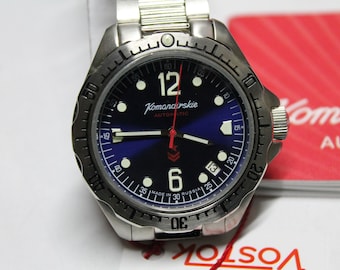 Vostok Komandirskie K34-Automatic-Military Diver Watch-Soviet Russian -480514