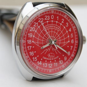 Soviétique Raketa 24H POLAR Montre mécanique montre vintage unique URSS Militaire image 6