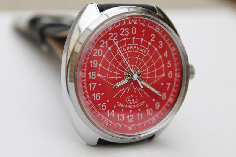 Soviétique Raketa 24H POLAR Montre mécanique montre vintage unique URSS Militaire image 6