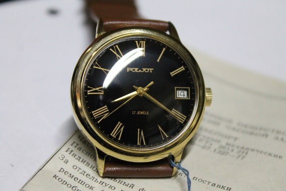 Poljot Calendar - Gold Plated - Rare - Vintage 90… - image 3