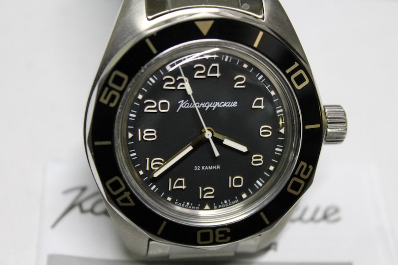 Vostok 24H Komandirskie K03-Automatic-Military Diver Watch-Soviet Russian -030599 image 3