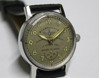 SZTURMANSKIE-GAGARIN-Cccp-Russia-military watch-NOS