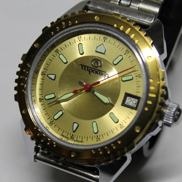 Vostok TROYKA-Mecánico-Militar Diver Watch-Soviet Russian