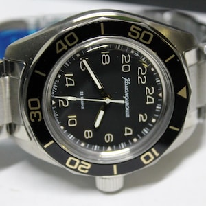 Vostok 24H Komandirskie K03-Automatic-Military Diver Watch-Soviet Russian -030599 image 6