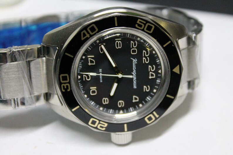 Vostok 24H Komandirskie K03-Automatic-Military Diver Watch-Soviet Russian -030599 image 6