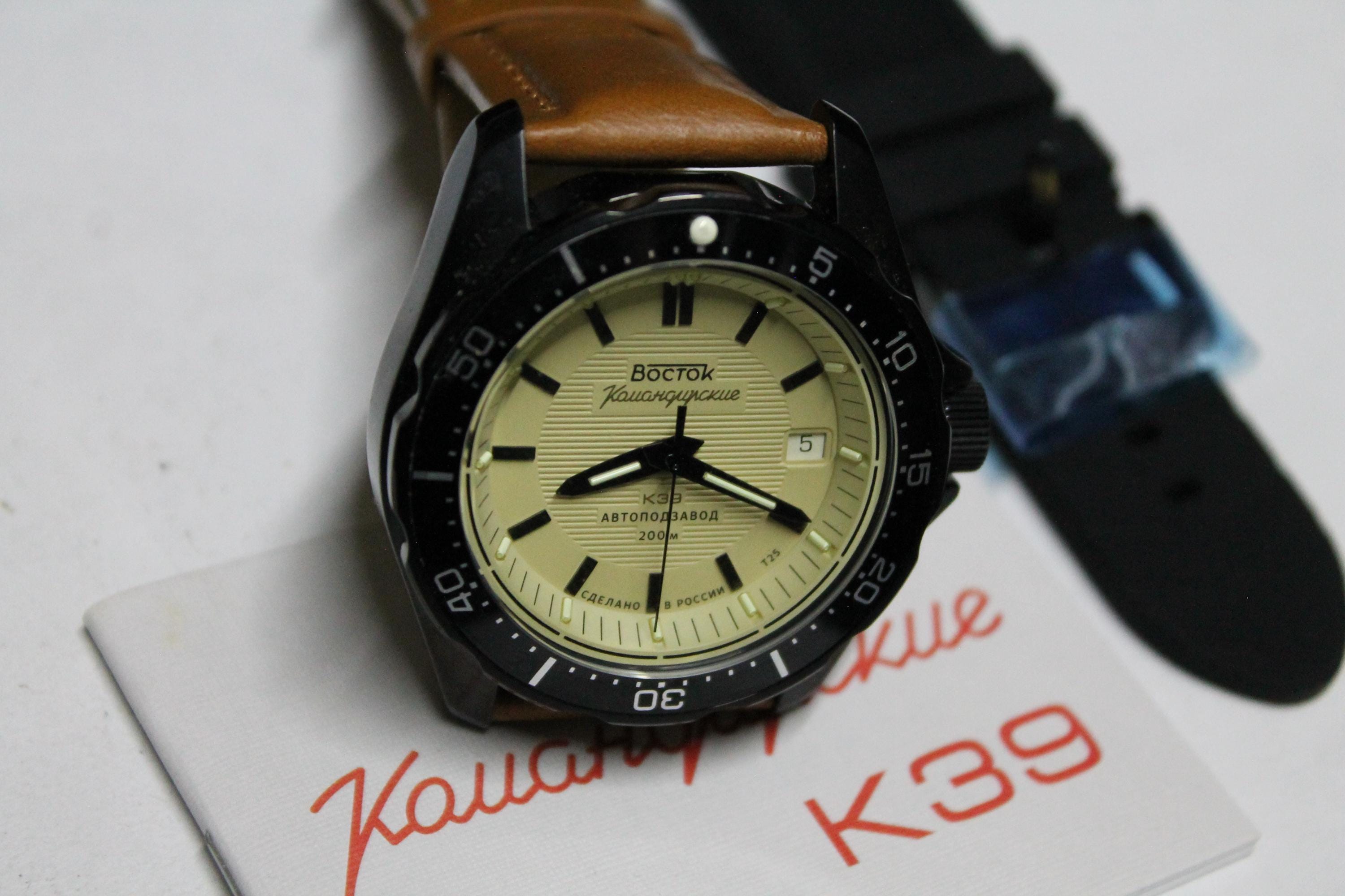 Vostok Komandirskie K39-automatic-military Diver Watch-soviet